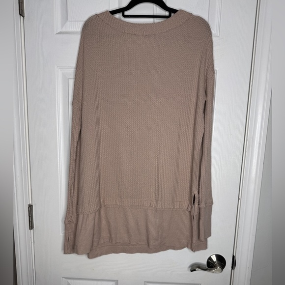 Free People We The Free Women's North Shore Thermal Tunic Top
Size Small Tan - Picture 5 of 10